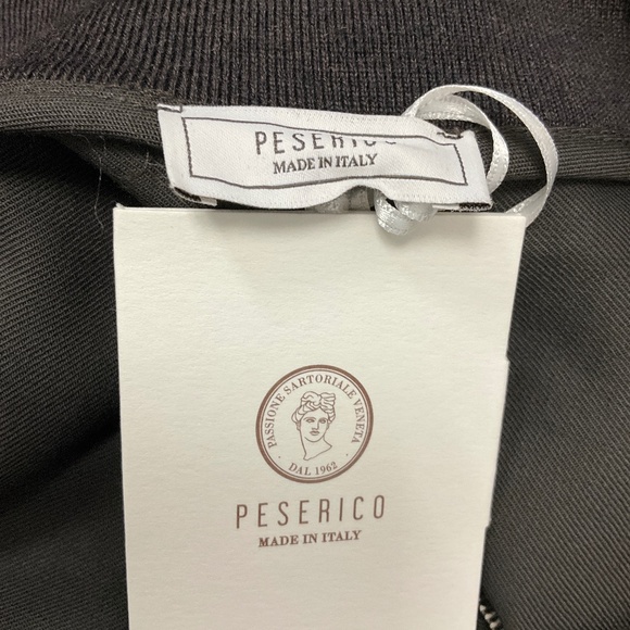 PESERICO DARK GREEN MONILI BEAD EMBELLISHED WOOL JUMPSUIT - Picture 4 of 5